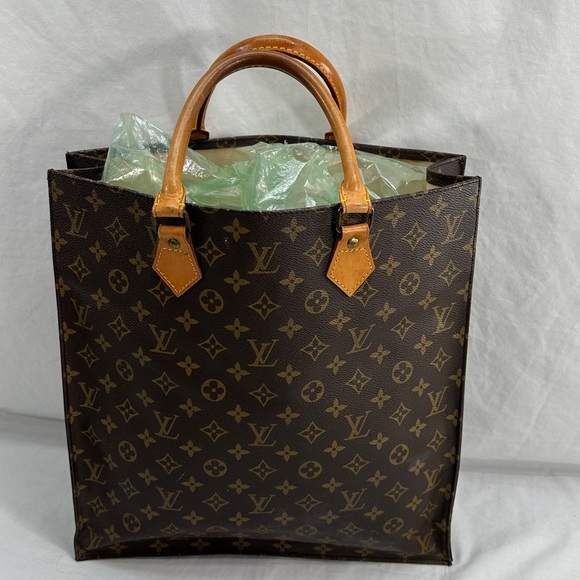 Vintage Louis Vuitton Sac Plat Tote Monogram Canvas Large Shopper Bag - Picture 3 of 17